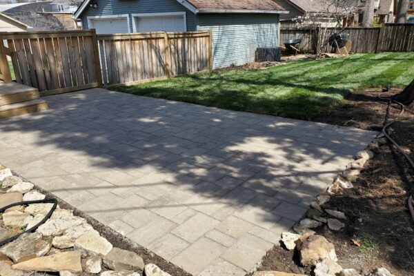 The backyard after Envision was finished.