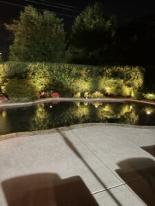 Landscape lighting to improve safety
